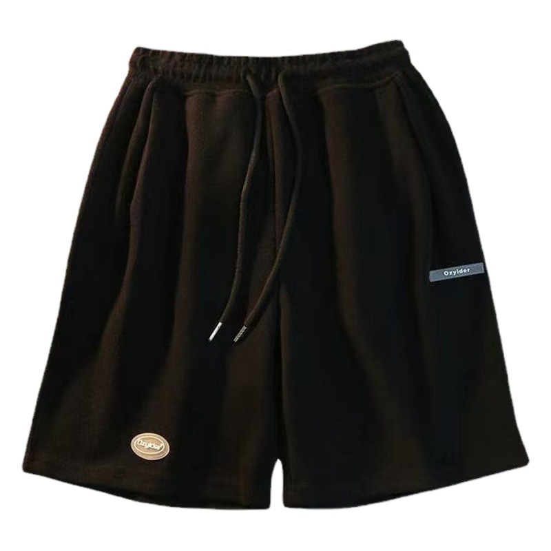 Sports Five-Point Shorts Women's Summer Outer Wear 2025 New Korean Style Loose High-Waisted Casual Large Size Wide-Leg Mid-Pants