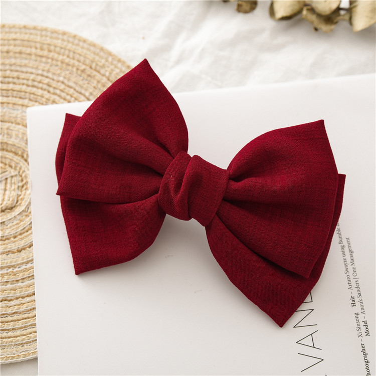 Picture of Headwear New Hairpin Knotted Bow Hairpin Women's Fabric Spring Clip Hairpin Wholesale Ready-Made Accessories