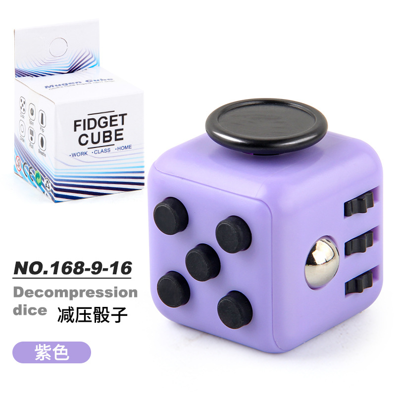 Picture of Cross-border New Strange Toy Decompression Rubik's Cube Vent Decompression Dice Press 6-sided Finger Rubik's Cube Source Factory