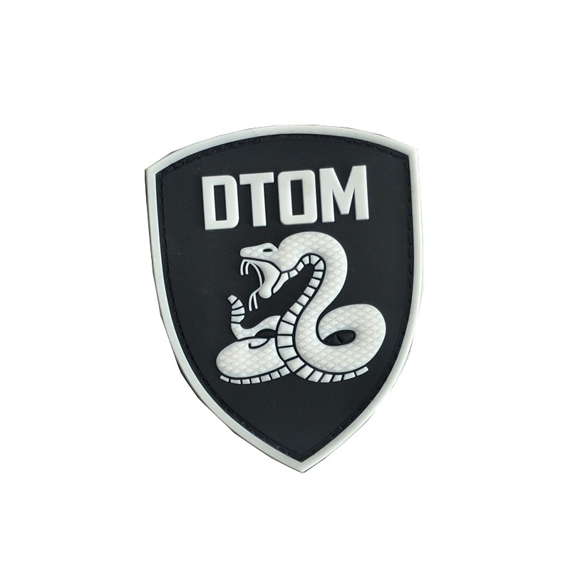 Picture of Foreign trade supply DTOM snake armband PVC 3D rubber patch eagle soft glue velcro badge backpack decoration