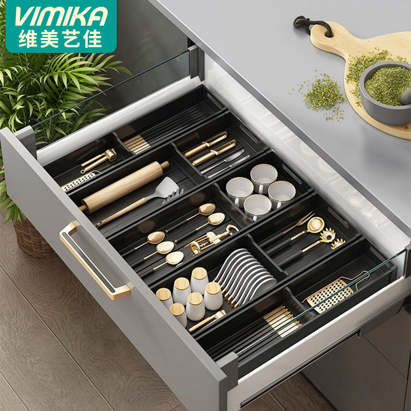 Kitchen Drain Dish Storage Rack Cabinet Drawer Cabinet Tableware Sink Storage Box Bowl Storage Rack