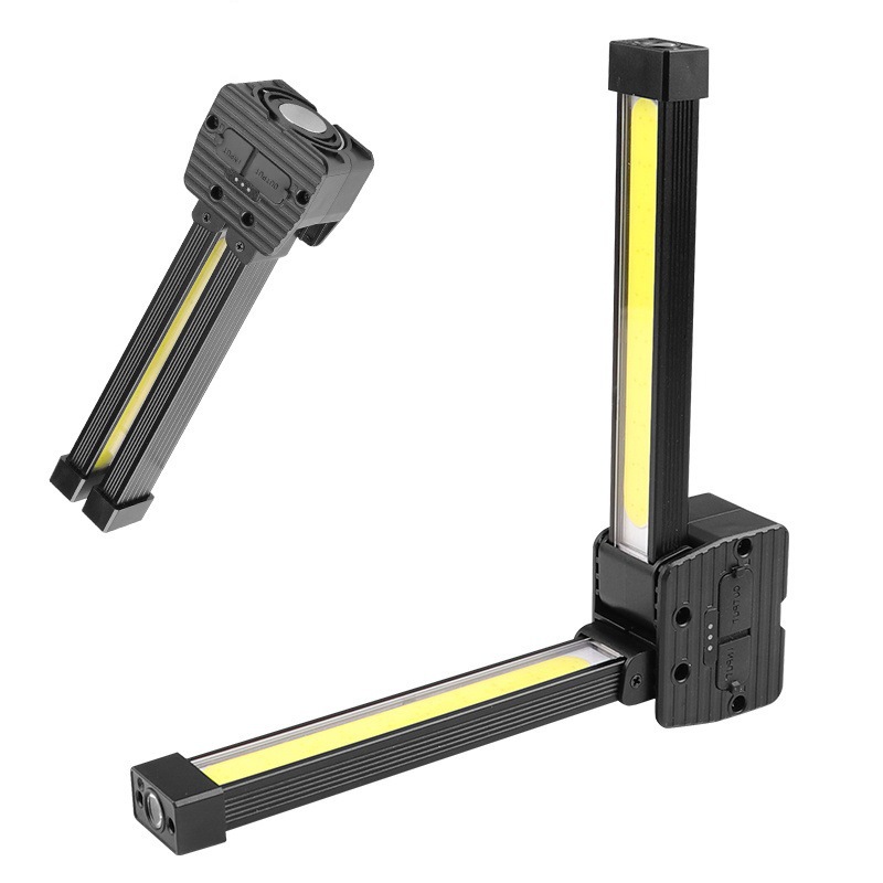 Cross-border multi-function charging cob work light led maintenance light folding car magnet flashlight maintenance tent light