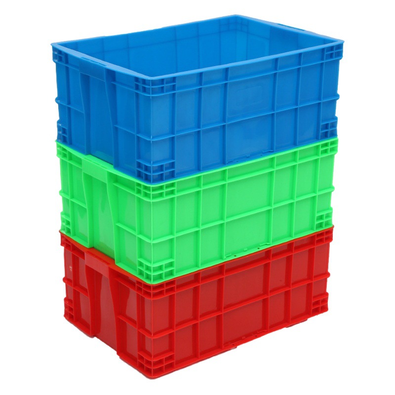 575-250 plastic turnover box with cover new material logistics turnover box multi-color optional rectangular storage box