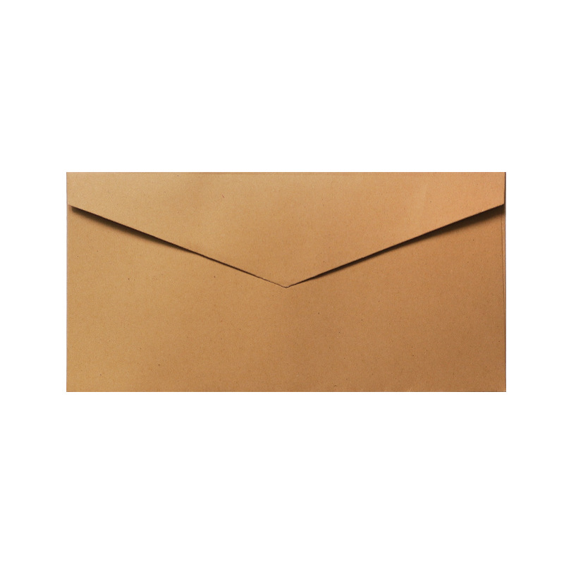 Picture of Yellow blank wordless envelope wholesale a4 kraft paper thickened invoice envelope kraft paper bag set printing production