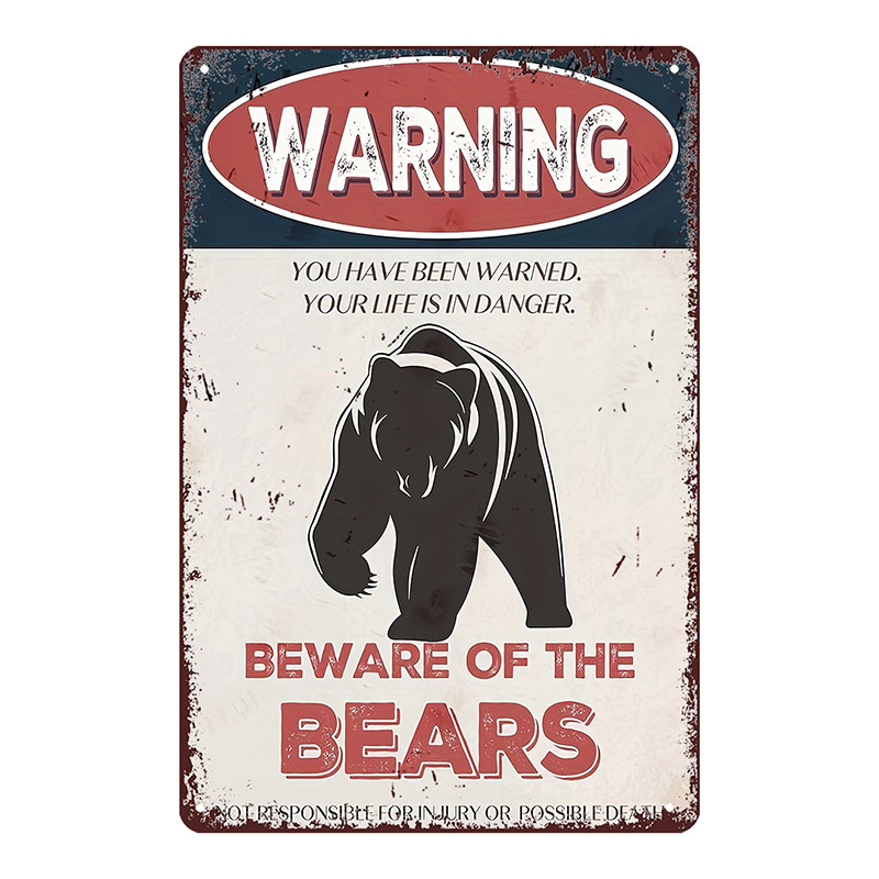 Picture of Cross-Border Hot-Selling Retro Warning Signs No Smoking American Iron Paintings Art Home Posters Decorative Paintings