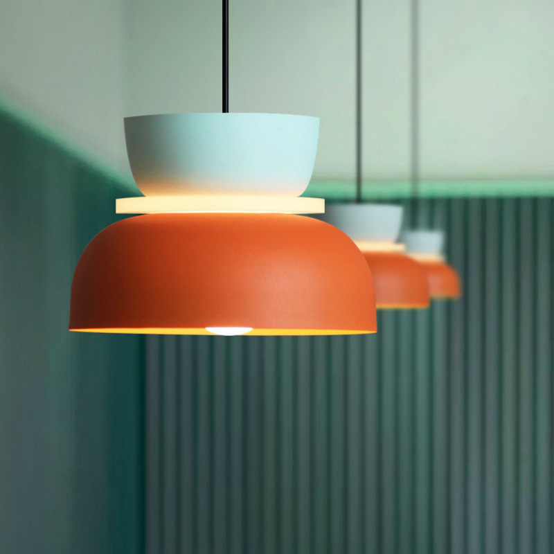 Picture of Source Cross-Border Direct Sales Simple Nordic Restaurant Lamp High-End Living Room Chandelier Macaron Acrylic Chandelier