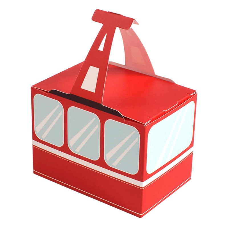 Birthday party cable car styling gift box tenter fun blind box interactive gift packaging 5/including rope