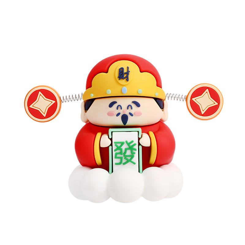Picture of Little God of Wealth New Year Desktop Lucky Decorations Office Good Work Station Car Car Ornaments Wholesale