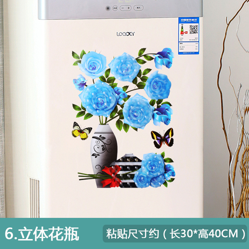 Picture of 3D Stereo Artificial Vase Bedroom Room Wall Stereo Hot Stamping Decorative Wall Stickers Amazon Export Wholesale