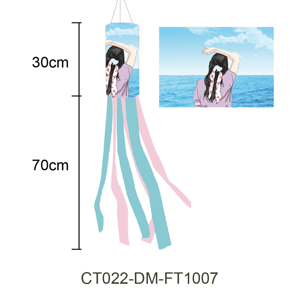Picture of Carefully Selected Cross-Border Small Fresh Spring Hairdryer Flag Outdoor Weather Bag Party Courtyard Decoration Courtyard Weather Bag