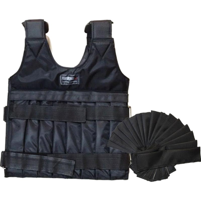 Sagitar 1-20kg adjustable steel plate empty vest shoulder with shoulder pad weight-bearing sandwear empty vest without steel plate