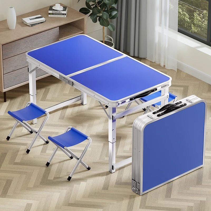 New Folding Table for Outdoor Night Market Stalls, Portable Foldable Aluminum Alloy for Camping and Picnics