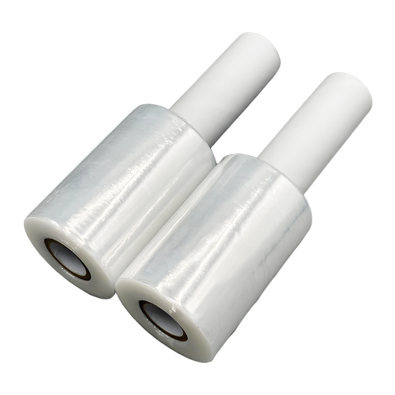 Picture of Pe Handle Film 12cm Stretch Film Wrapping Film Packaging Plastic Film Moving Film Suitcase Wrap Film Moving Artifact Film