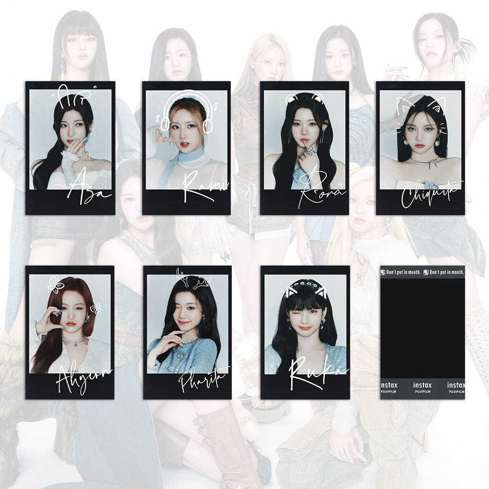 BABYMONSTER small card clapped small card Polaroid signature black small card old seven tea dew xian