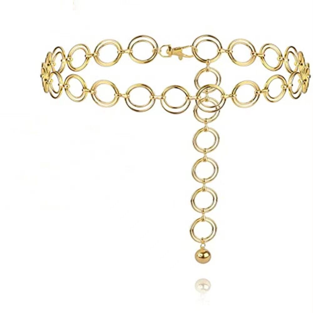 Picture of Europe and the United States cross-border fashion love waist chain women's elegant metal moon body chain autumn and winter sweater waist chain wholesale
