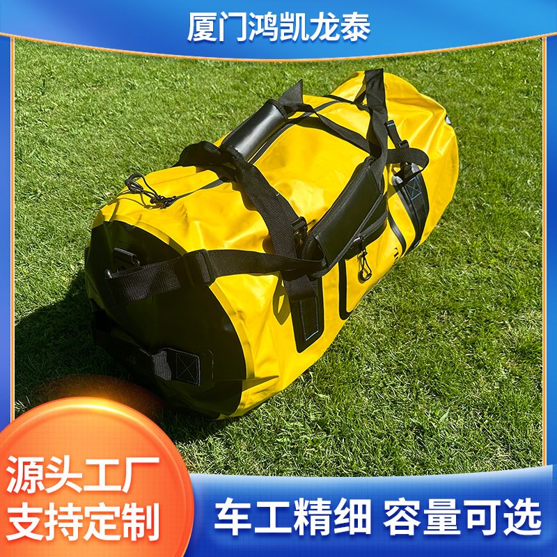 in stock outdoor large capacity 70L roof bag camping tent hiking camel zipper fishing waterproof bag wholesale