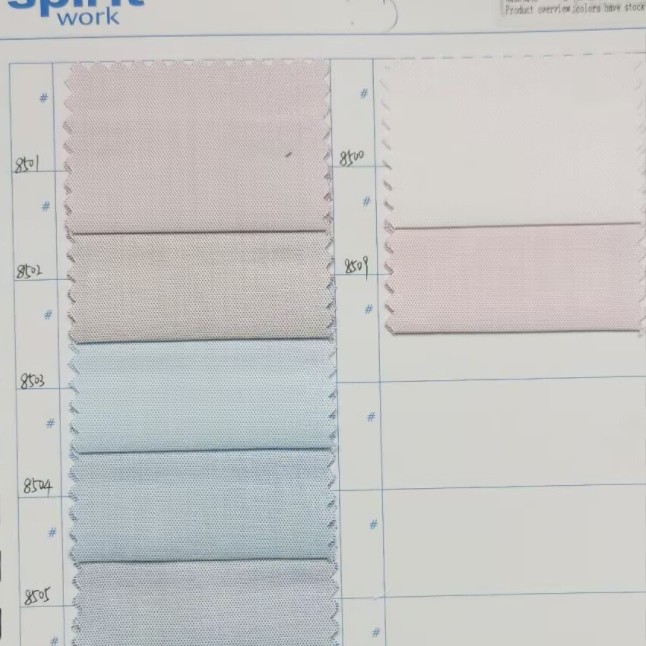 Anti-wrinkle and slippery 38% bamboo fiber 62% ultra-fine denier rice through-dye bird's eye lattice professional workwear fashion fashion fabric