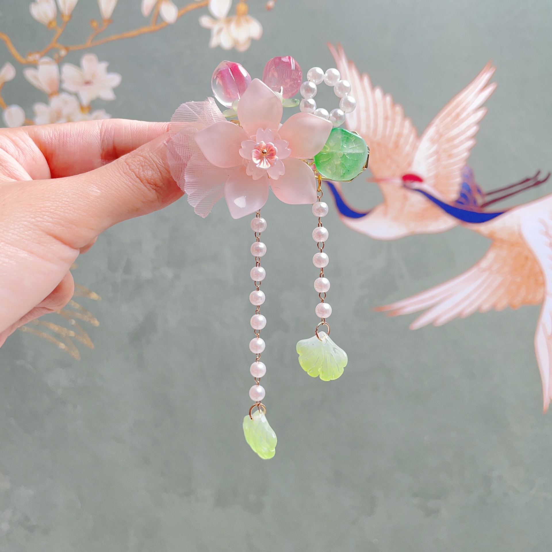Picture of Girl's Super Fairy Hanfu Headwear Children's Antique Hairpin Princess Hair Accessories Little Girl's Chinese Style Tassel Step-by-Step Hairpin