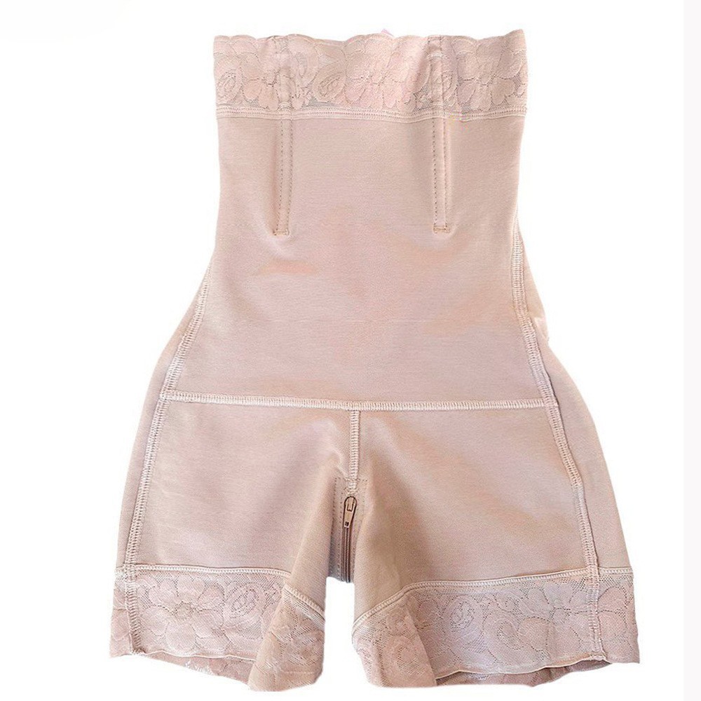 Cross-border supply of new hip hip lifting artifact crotch zipper body clothing abdomen high waist hip postpartum body pants
