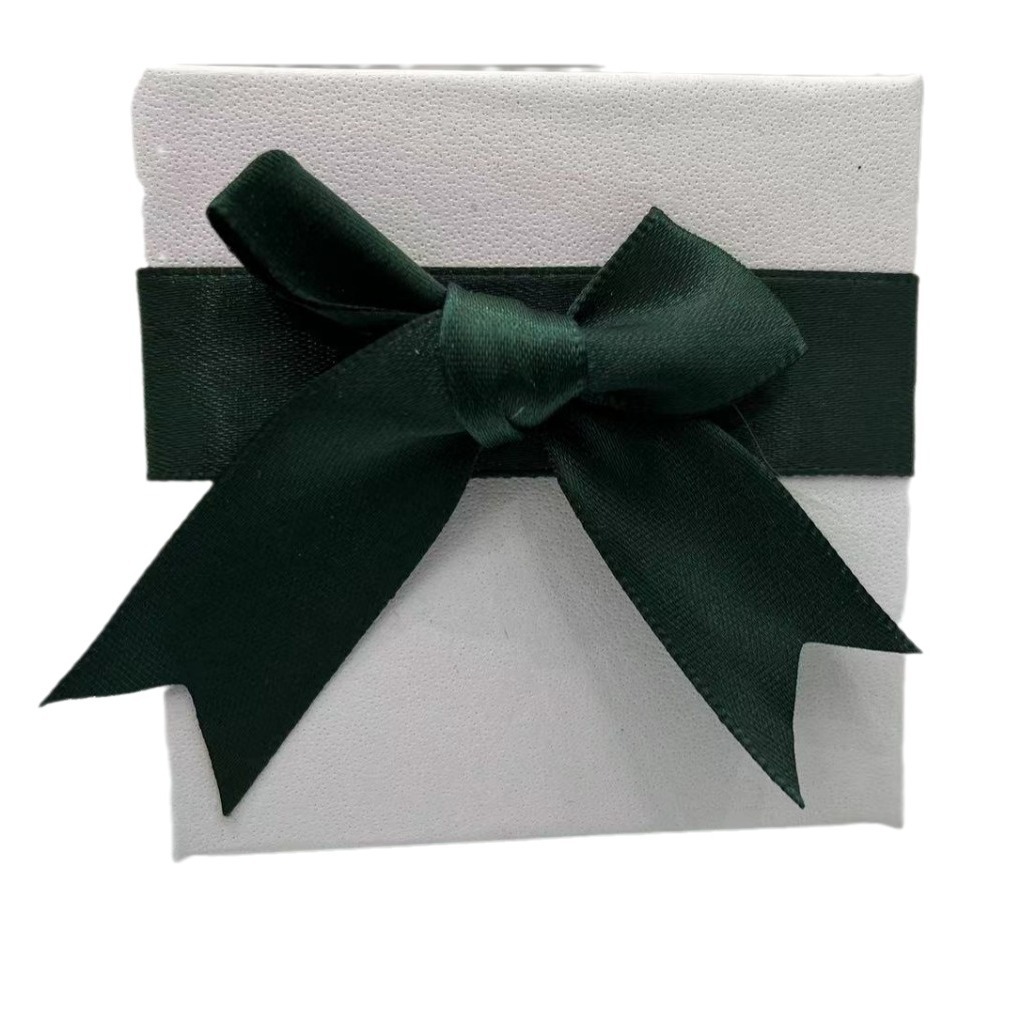 Picture of 7.5*7.5 Orange Peel Pattern Hand-Tied Bow Jewelry Box Environmentally Friendly High-End Exquisite Gift Box Watch Box Gift