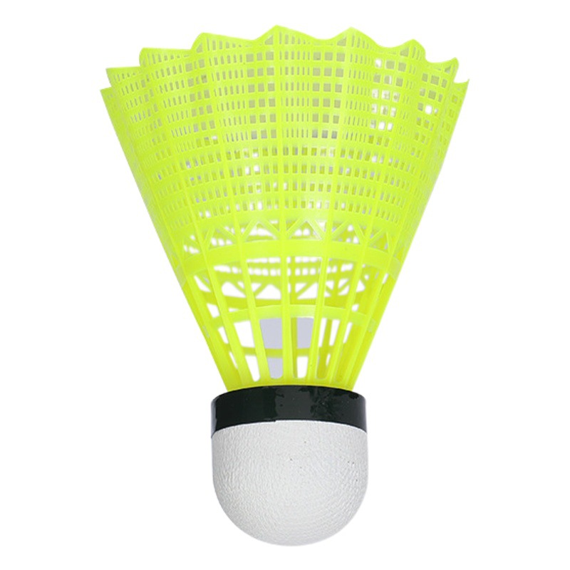 Plastic badminton resistant yellow white student sporting goods nylon badminton strong family entertainment wholesale