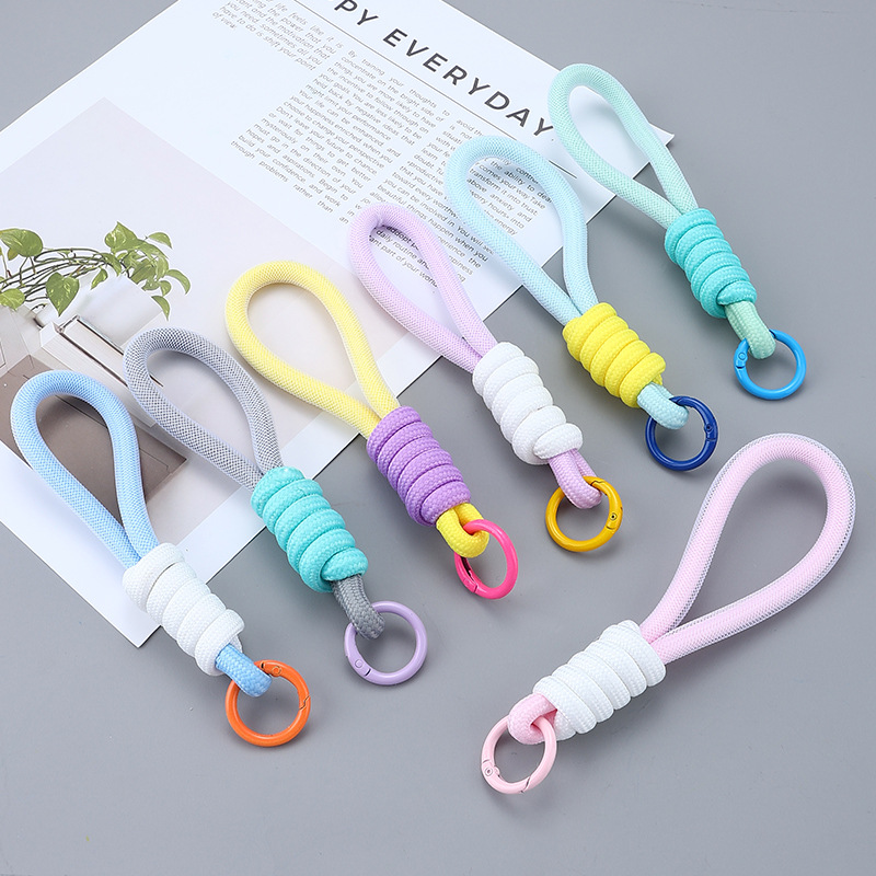 in stock Wenchuang Doll Lotus Little Buddha Mesh Yarn Lanyard Toy Doll Keychain Mesh Color-matching Pendant Schoolbag Water