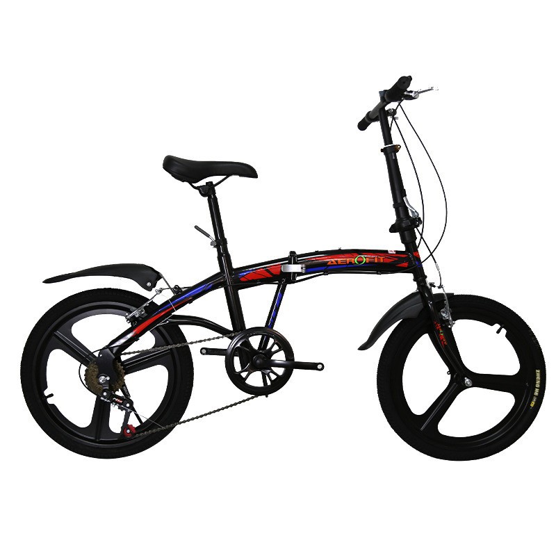 Picture of OEM custom folding bicycle 20 inch variable speed bicycle folding bicycle LOGO magnesium alloy integrated wheel bicycle