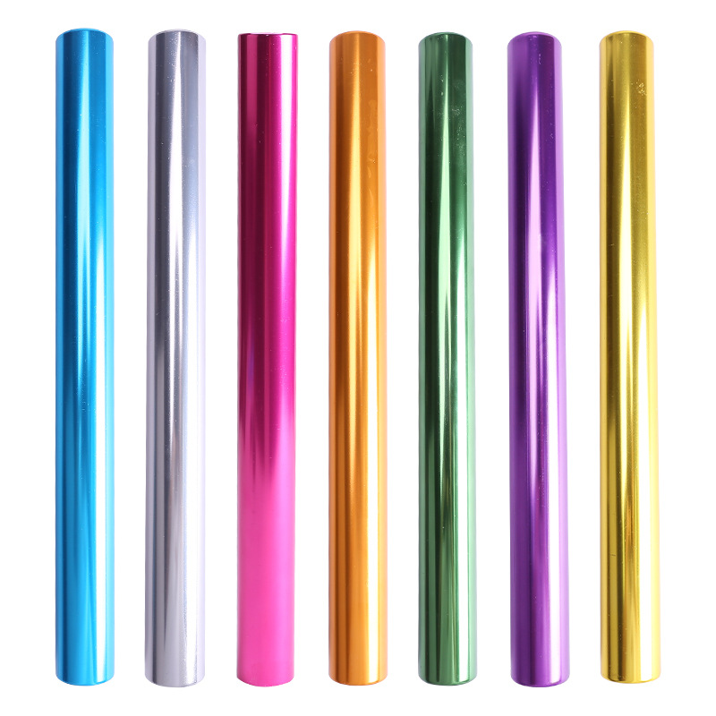 Picture of Electroplated 2.7cm aluminum alloy relay rod oxidation electroplating standard adult race relay rod transfer rod signal rod