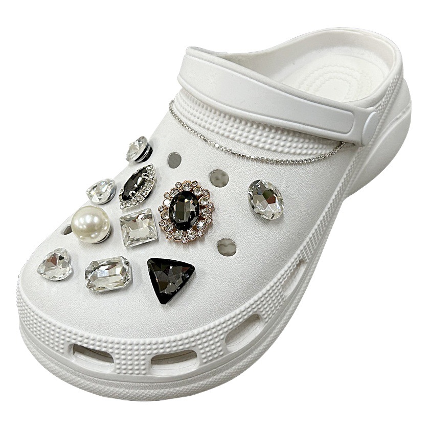 [sticky delivery] hole shoes diy accessories suit accessories detachable rhinestone decorative buckle ins wind buckle
