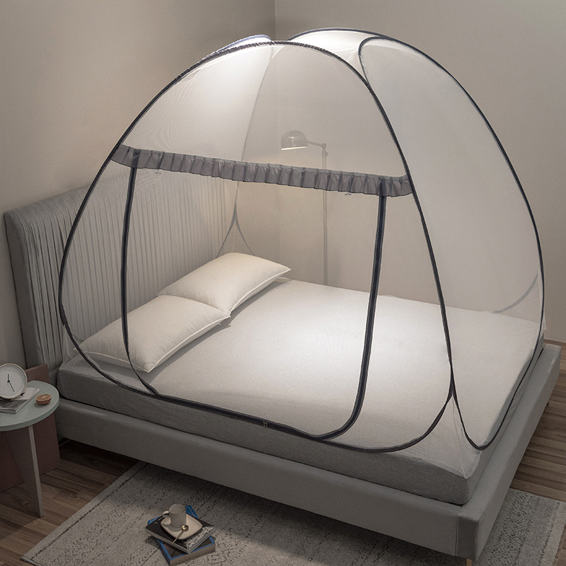 Picture of Class A encrypted installation-free yurt mosquito net 1 meter 5 bed household bedroom anti-skid 1.8m full bottom 1.2 back bottom anti-fall