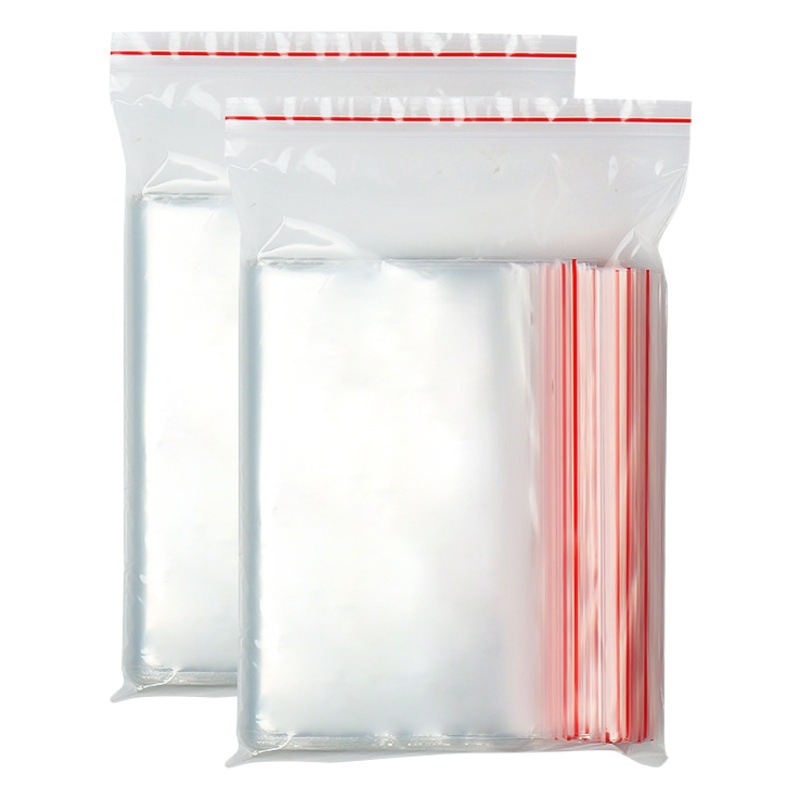 pe self-sealing bag thickened transparent compact bag large plastic sealing bag plastic sealing bag sealing bag packaging bag