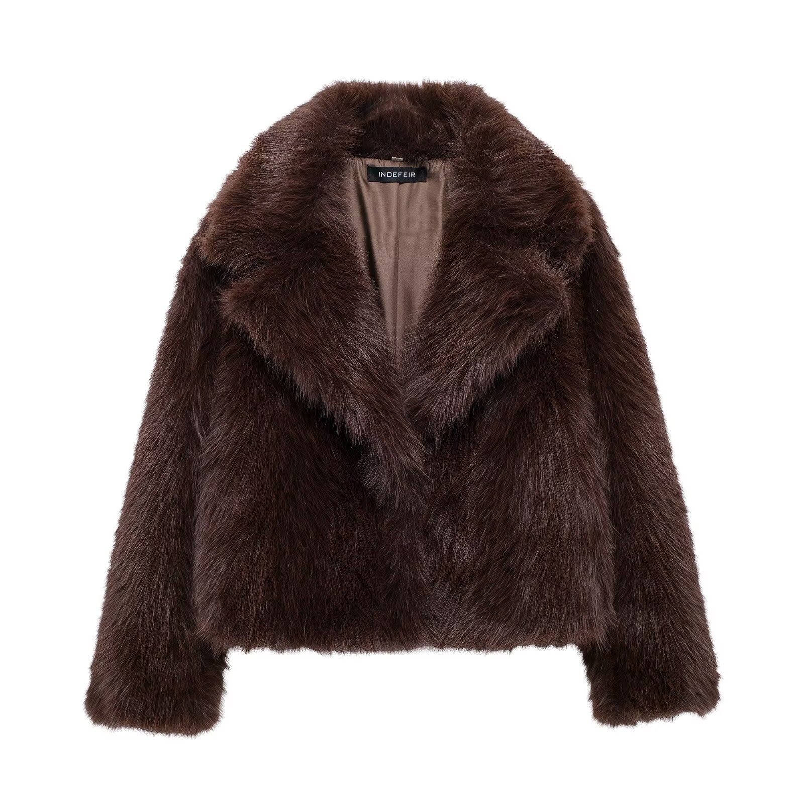 ZA cross-border women's clothing wholesale European and American style winter new style Joker imitation mink fur coat 5320872
