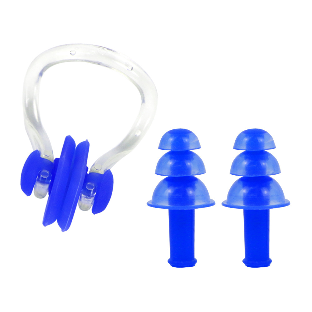 Picture of Factory wholesale earplug nose clip silicone box nose clip earplug set swimming equipment supplies children adult waterproof