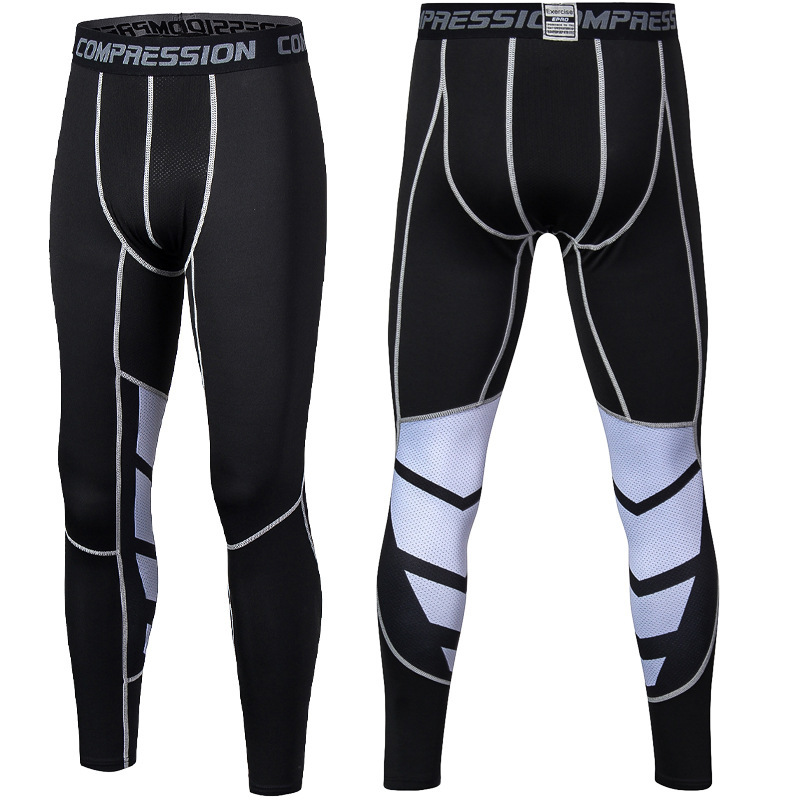 Picture of Amazon Sports Tight Pants American Men's Fitness Running Pants PRO Quick-drying Basketball Cropped Leggings Cross-border