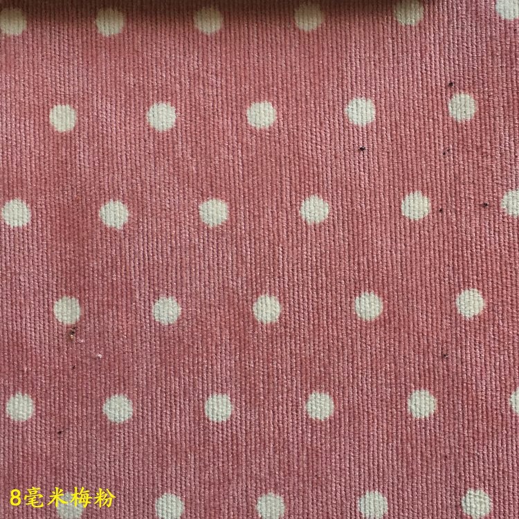 Factory Wholesale 8mm Dot 21 Printed Corduroy Clothing Bags Corduroy Women's Dress Fabric