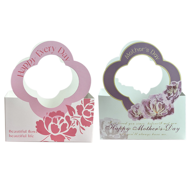 Mother's Day Creative Fashion Elegant Flower Hand Box Flower Flower Box for Mother Gift Wholesale