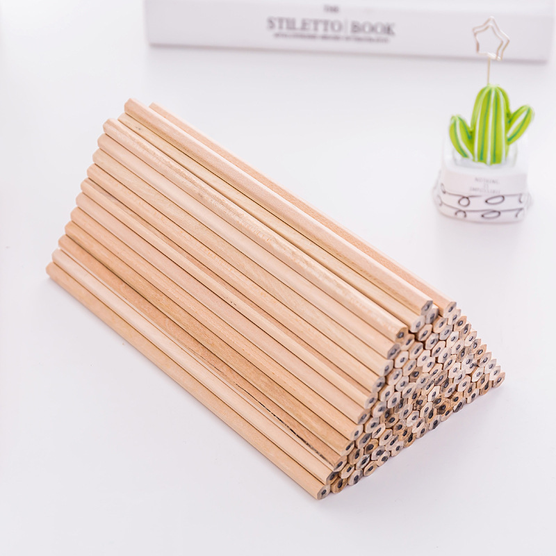Log pencil environmental protection writing children HB pencil primary school students learning Office sketch pen kindergarten T
