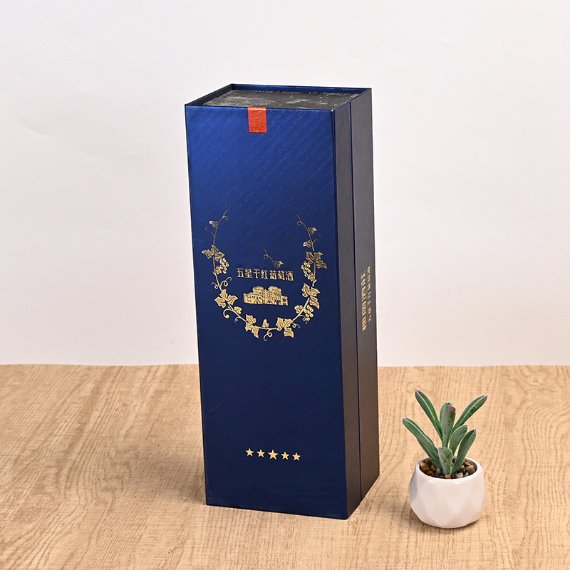 High-End Wine Gift Box, Custom-Made Special Paper Red Wine Packaging Box, Custom-Made Thickeneded Outer Packaging Wine Paper Box