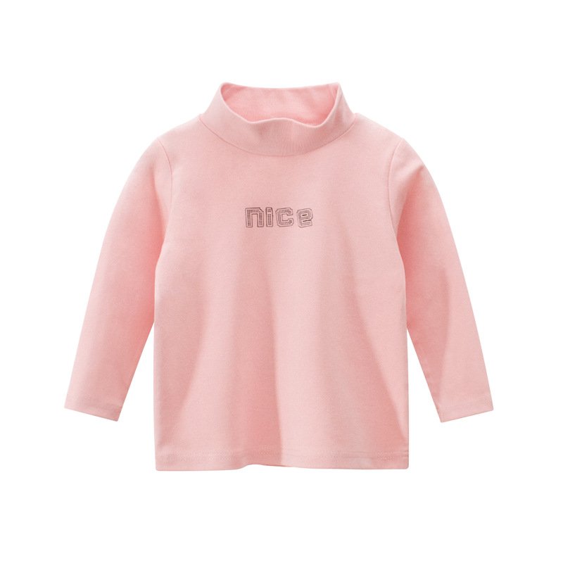 Picture of 27Kids Brand Children's Clothing Korean Style Clothing Wholesale 2024 Girls' Bottoming Shirt Turtleneck Boy's T-Shirt One Piece Consignment