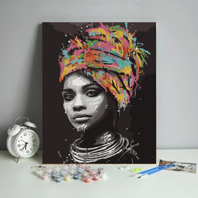 Picture of DIY Digital Oil Painting Factory Human Art Amazon Fba Batch Shopify Cross-Border Foreign Trade Wholesale