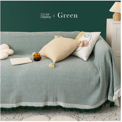 Picture of [Cross-border wholesale] Nordic pure color Four Seasons cotton blanket simple cushion ins style sofa Towel fashion lunch break blanket
