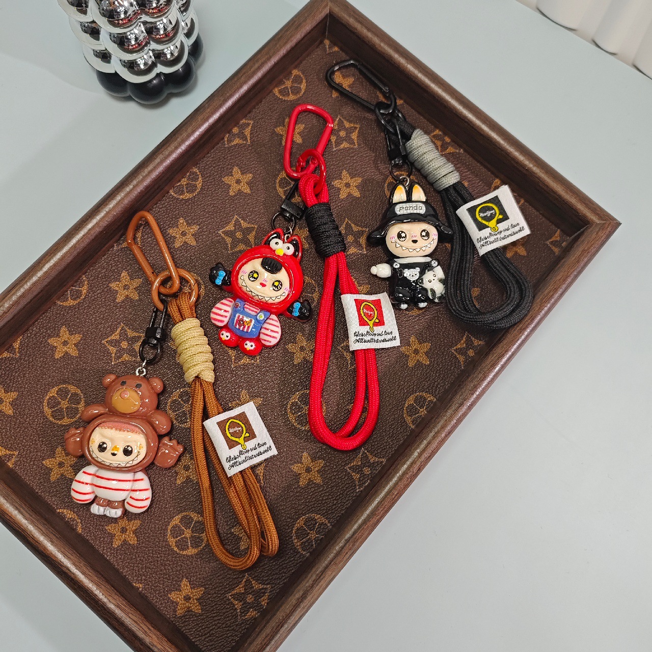 Picture of New INS style Labubu phone pendant lanyard phone chain keychain backpack accessory safety cord to prevent dropping