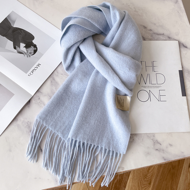 Picture of 2025 New Autumn and Winter Warm Scarf Women's Easiest for Match Long Pure Wool Scarf Men's Couple Style Spot Wholesale