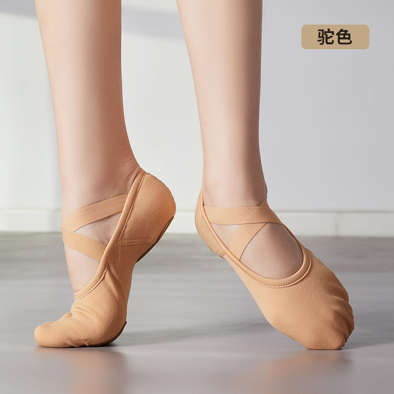 Picture of New elastic cloth dance shoes soft-soled women's ballet cat claw shoes adult dancing figure yoga exercise shoes for men and women
