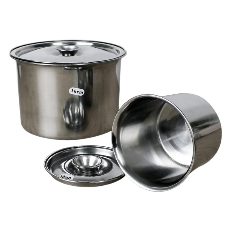 Stainless steel seasoning tank with lid kitchen commercial oil basin thickened oil salt seasoning tank pig tank factory wholesale