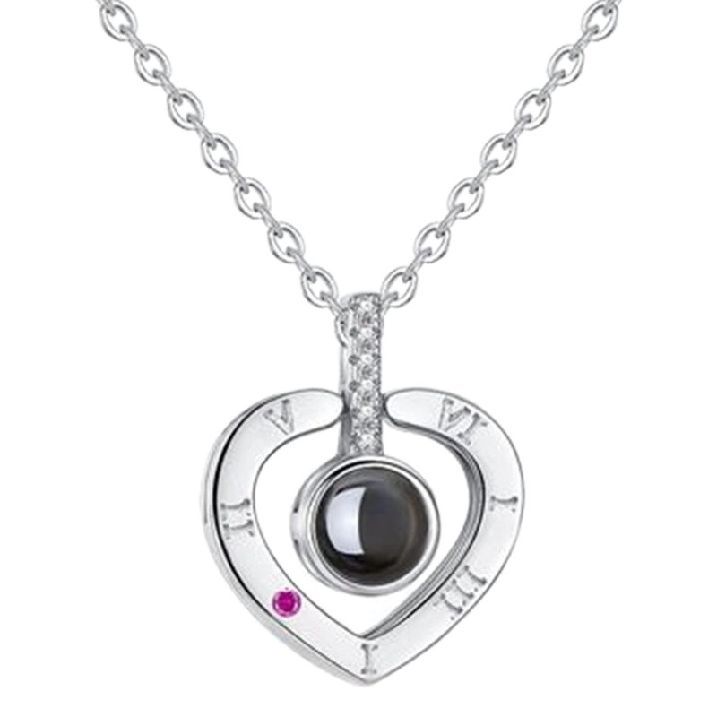 Cross-border personalized projection necklace I love you necklace