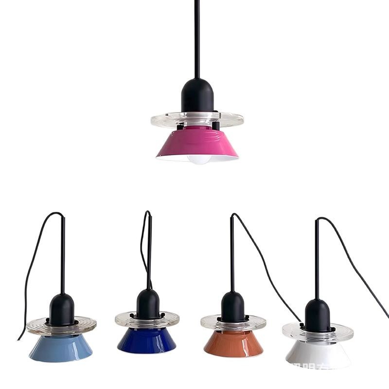 Picture of New Master Bedside Long Line Small Chandelier Nordic Memphis Children's Room Color Macaron Room Entrance Line Lamp