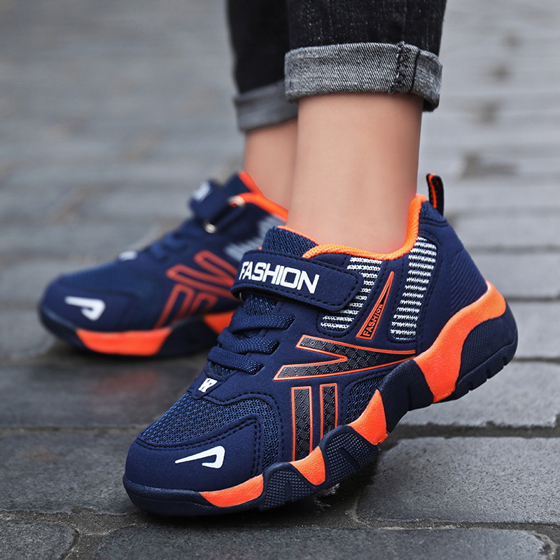 Children's Shoes 24 Spring and Autumn Mesh Shoes for Boys 6-12 Years Old Lightweight Breathable Soft Sole Students Running sneaker