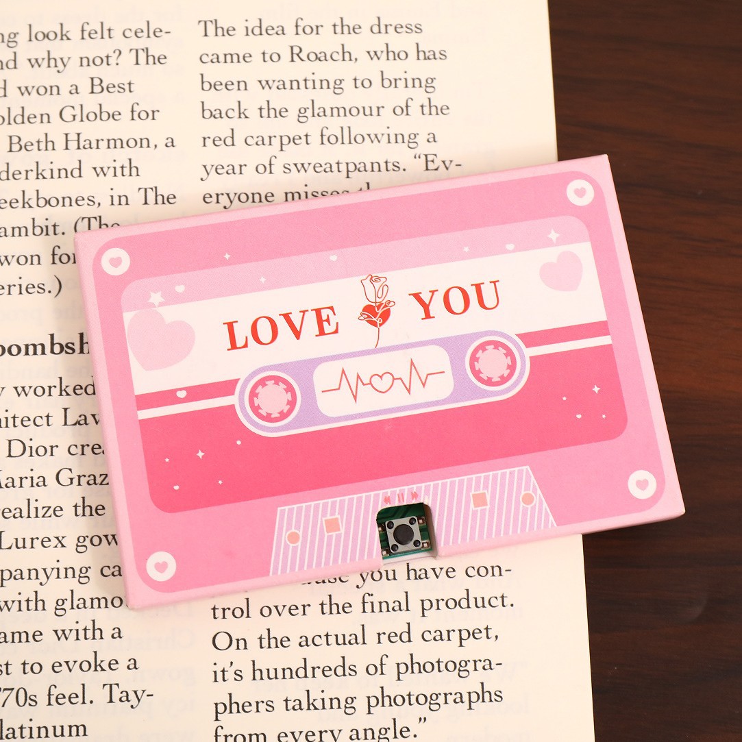 Picture of Tanabata Valentine's Day Gift Audio Tape Voice Card Birthday Gift Message Small Card Confession Artifact