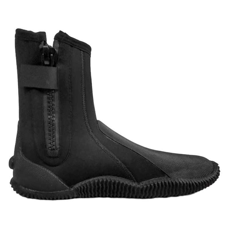 Diving shoes high-top diving beach thermal insulation diving boots non-slip anti-cutting shoes snorkeling Breathable High-top vulcanized Black
